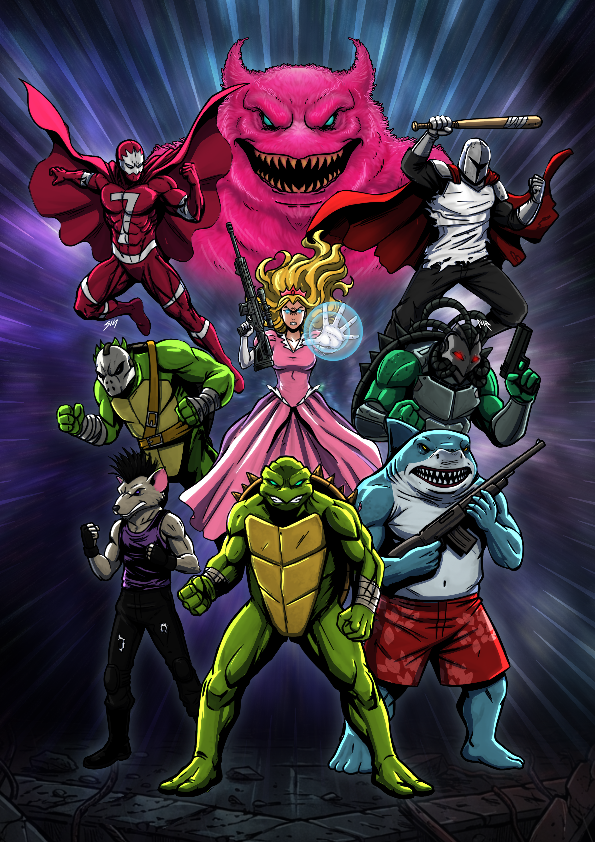 Twisted Turtle 11"x17" print - Available at HeroesCon in Charlotte!