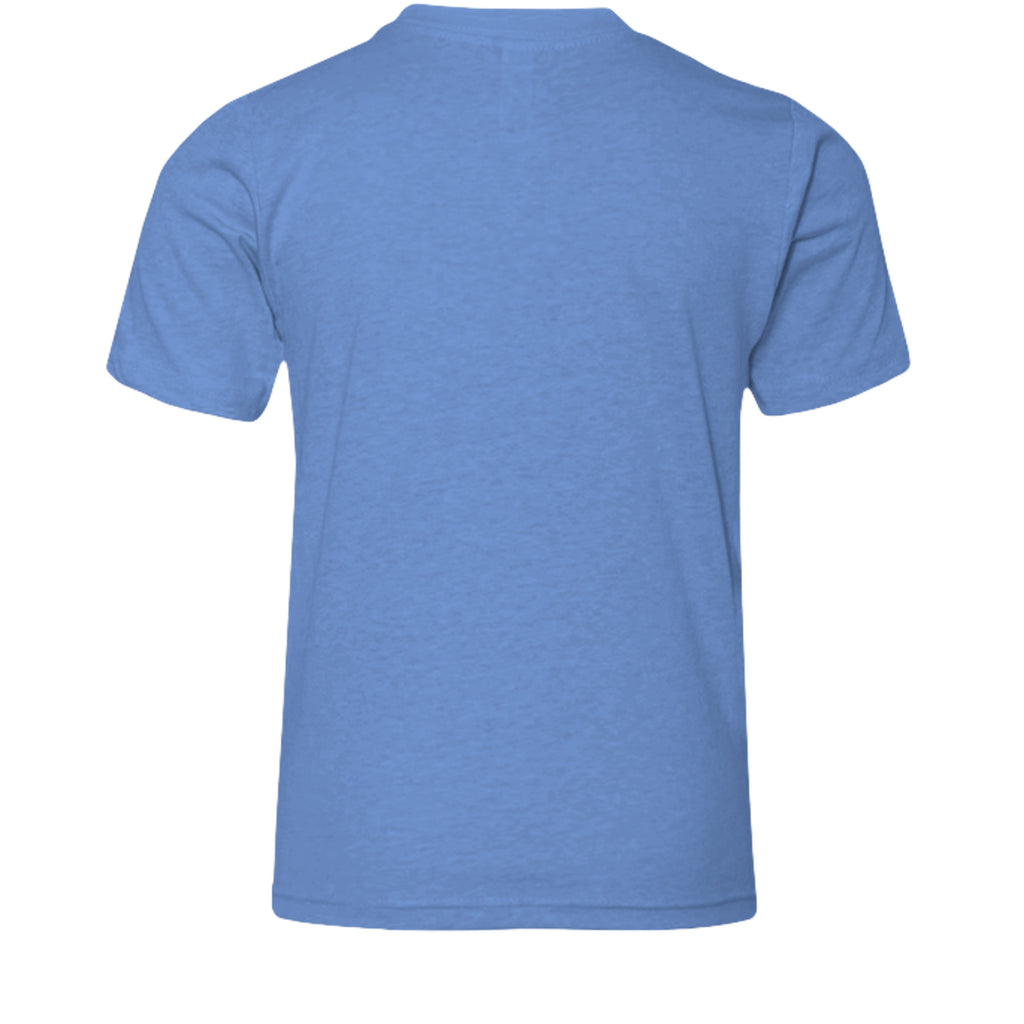 Heather Columbia Blue - 3001YCVC - BACK
