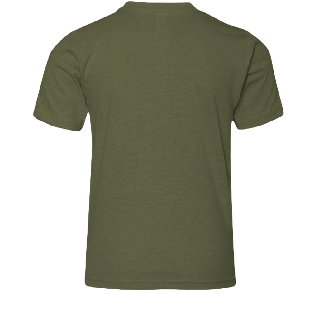 Heather Military Green - 3001YCVC - BACK