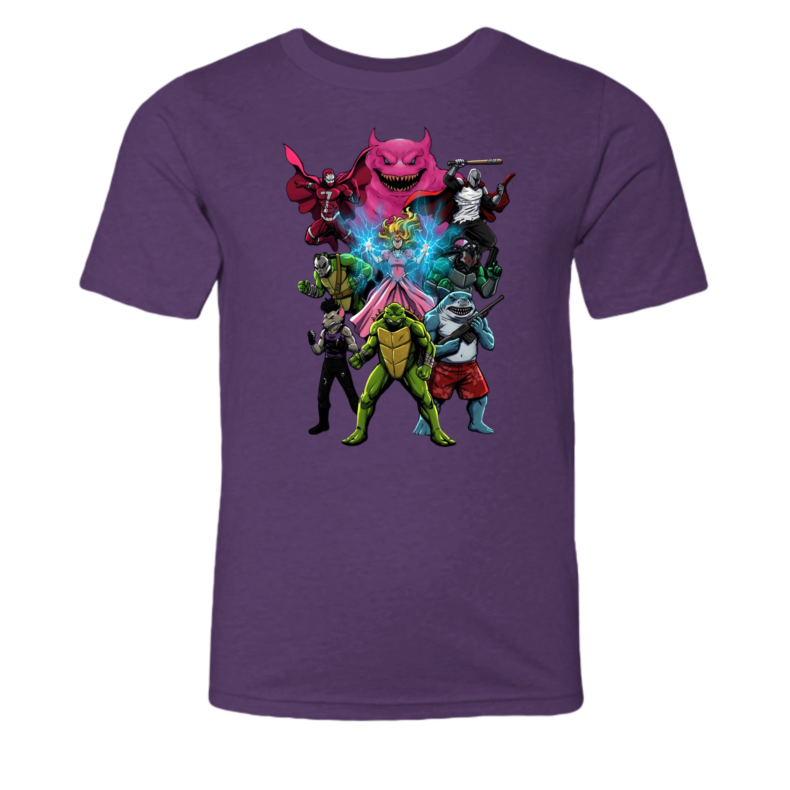 Heather Team Purple - 3001YCVC - FRONT